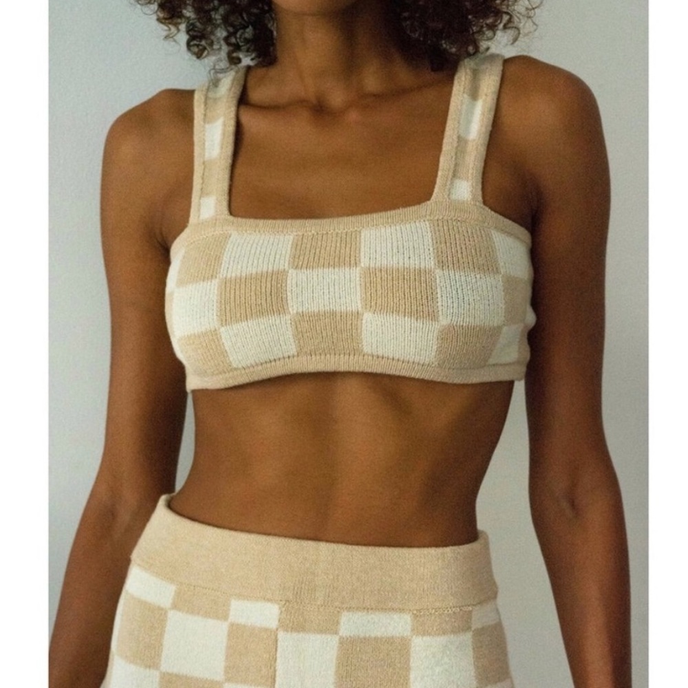 Belle the Label Checkered Bra Top
